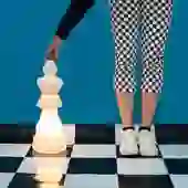 Luminária Rei de Xadrez