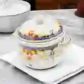 Caçarola Esmaltada Vintage 3,6L à Indução Com Tampa Indiana