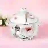 Caçarola Esmaltada Vintage 3,6L à Indução Com Tampa Paris