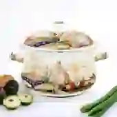 Caçarola Esmaltada Vintage 3,6L à Indução Com Tampa Italy