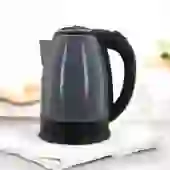 Chaleira Elétrica 1,8L em Inox Cinza 127v 1000w Rápida Fervura
