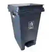 Lixeira Plástica com Pedal 15L Cinza Nobre para Banheiros e Cozinhas, Design Moderno