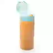 Garrafa de Alumínio 580ml Infantil com Canudo Silicone e Bico Ergonômico - Neutro