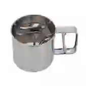 Caneco Polvilhador em Inox com Gatilho para Farinhas