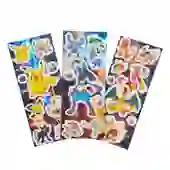 Conjunto 15 Cartelas de Adesivos Pokémon