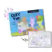 Livro de Colorir Coleção Cute & Cozy Little Friends - Azul