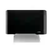 Dispenser para Papel Toalha 1/3 Dobra com Frente Inox - Preto Select - Nobre