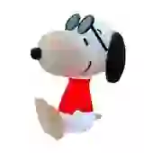 Luminária 3D Snoopy Joe Cool Luz Difusa Decoração Criativa