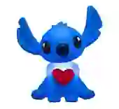 Luminária 3D Stitch com Coração Disney Oficial Decoração Criativa