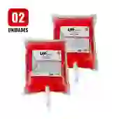 Kit 2 Sabonetes Líquidos Glicerinados 800ml Romã e Maçã com Válvula para Dispenser UPPRO
