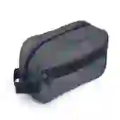 Necessaire Grande em Poliéster com Alça e Zíper 4L Cinza