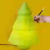 Luminária Árvore de Natal Interativa Polietileno Bivolt Recados Natalinos