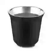 Copo Térmico Café Expresso 40ml Aço Inox Parede Dupla Preto