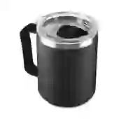 Caneca Térmica Café 450ml com Tampa Aço Inox Parede Dupla Preto