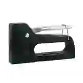 Grampeador Tapeceiro Plástico Preto com Alavanca Metálica Manual