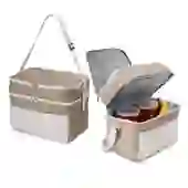 Bolsa Térmica 14L 2 Compartimentos Alça de Ombro Cooler Sustentável