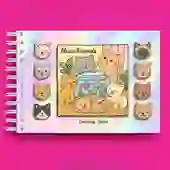 Caderno de Colorir Miau Friends - Rosa