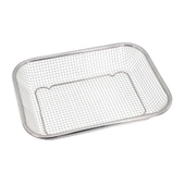 Cesto Telado Multiuso em Inox 22x30cm Fruteira de Mesa
