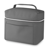 Bolsa Térmica 5L Elegante para Lanches e Marmitex Portátil com Alça Grafite