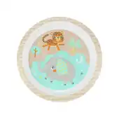Prato Infantil Resistente com Estampa Safari - Clingo