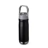 Garrafa com Alça E Bico 650ml em Aço Inox Preta