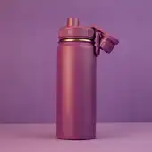 Garrafa com Alça e Bico 780ml em Aço Inox Roxa