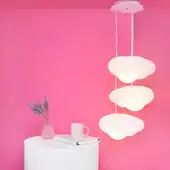 Luminária Pendente Trio de Nuvens Cotton Cloud