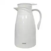 Garrafa Térmica Plástica Bule 1L Cafés Chás Branco - Mood