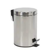 Lixeira em Inox Polido Redonda com Pedal 3 Litros - Mood