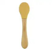 Colher de Bambu e Silicone Clingo Mostarda Sustentável