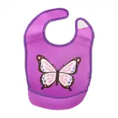 Babador Neoprene Borboleta Impermeável com Coletor de Migalhas