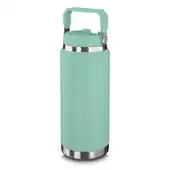 Garrafa Térmica Parede Dupla em Aço Inox Verde 900ml com Alça