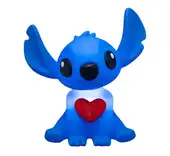 Luminária 3D Stitch com Coração Disney Oficial Decoração Criativa
