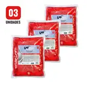 Kit 3 Refil Sabonete Espuma 600ml Romã e Maçã Up Hand Bag s/ Válvula - UPPRO