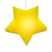 Luminária Pendente Estrela Infantil Amarela Bivolt Decoração Quarto