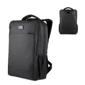 Mochila em Poliéster 600D Notebook 15.6” 13 Litros Engate para Mala Grande Trabalho Viagem Cor Preta