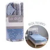 Jogo de Lençol 3 Peças Solteiro 100% Algodão Alta Qualidade Étnico - La Dotta