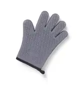 Luvas de Silicone Anti-Escaldantes de Cozinha Luvas de Forno de Microondas - Cinza
