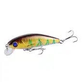 Isca de Pesca Plástico ABS Formato Peixe Imita Presa Resistente Dourada