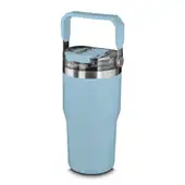 Garrafa Copo Térmico Parede Dupla em Aço Inox Azul 650ml