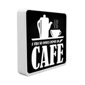 Luminária Box Slim Depois do Café USB