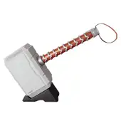 Luminária 3D Marvel Martelo Thor Decoração Geek Temática Realista