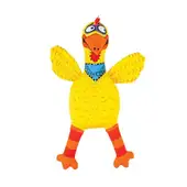 Brinquedo Fatcat Barnyard Bullie Galinha de Pelúcia com Apito