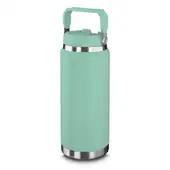 Garrafa Térmica Parede Dupla em Aço Inox Verde 900ml com Alça