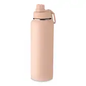 Garrafa com Alça e Bico 1,2L Parede Dupla Rosa