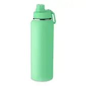 Garrafa com Alça e Bico 1,2L Parede Dupla Verde Claro