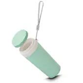 Copo de Fibra de Trigo Parede Dupla 300ml com Alça Verde