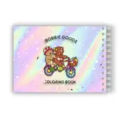 Caderno de Colorir Bobbie Goods - 50 Folhas Capa Dura Holográfica