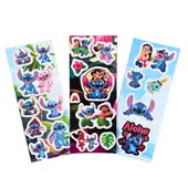 Conjunto 15 Cartelas de Adesivos Stitch