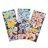 Conjunto 15 Cartelas de Adesivos Pokémon